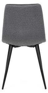 Jedálenská stolička zamatová, sivá DCL-X7015 GREY2