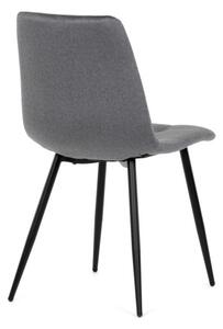 Jedálenská stolička zamatová, sivá DCL-X7015 GREY2