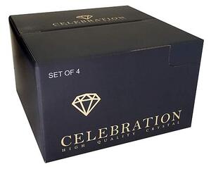 Celebration Crystals Classic poháre na rum 220 ml 4 ks