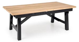 Halmar FIESTA jedálenský stôl rozkladací 200-280cm , dub prírodný / čierny