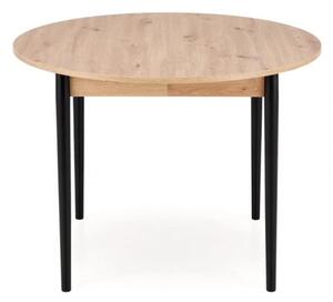 Halmar PIVOT jedálenský stôl rozkladací 102-142x102x75, dub artisan/ čierna