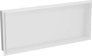 Mexen X-Wall-NR, polička na zapustenie pod obklad bez goliera 75 x 30 cm, biela, 1921753010