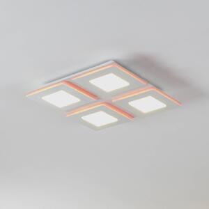 EGLO connect LED stropné svietidlo Padrogiano-Z 4 svetlá, 45 x 45 cm