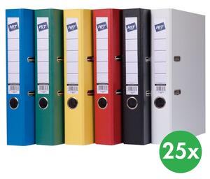Pákový zakladač, polypropylénové steny, chrbát 5 cm, žltá