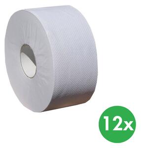 Toaletný papier, jednovrstvový, prírodný, rolka 220 m, 12 ks