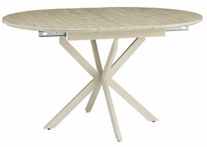Signal GASTON CERAMIC stôl 100(135)X100, farba TRAVERTINE/nohy kašmír