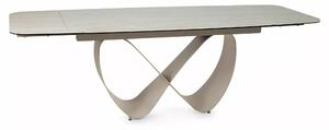 Signal INFINITY CERAMIC stôl jedálenský 160(240)X95, béžový TRAVERTINE/kašmír