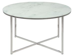 Konferenčný stolík ALISMA 80 cm, biela