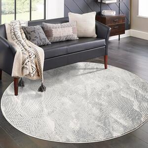Dekorstudio Vintage okrúhly koberec ANTIK 481 sivý Priemer koberca: 160cm