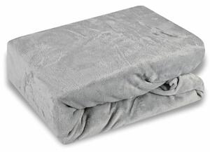 Plachta posteľná z mikroplyšu sivá EMI: Plachta 90 (100)x200