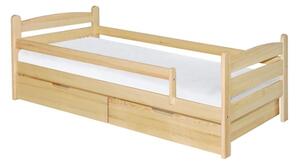 MAXMAX Detská posteľ z MASÍVU 200x90cm SO ŠUPLIKMI - MARY