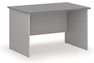 Kancelársky písací stôl rovný PRIMO GRAY, 1200 x 800 mm, sivá/grafit