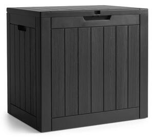 Záhradný úložny box čierny 117 L