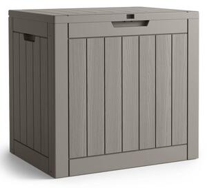 Záhradný úložny box sivý 117 L