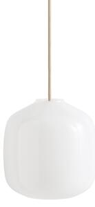 HAY Závesná lampa Buoy Glass Pendant, 200, White, Beton Grey