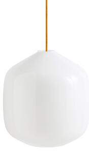HAY Závesná lampa Buoy Glass Pendant, 300, White, Amber Yellow