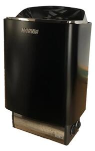 Harvia saunová pec elektrická Sound m90 s reguláciou chrom limited edition black