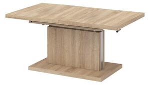 KONDELA Jedálenský/konferenčný rozkladací stôl, dub sonoma, 120-200x70 cm, ARTON