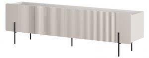 TV stolík Malmi 200 cm - kašmírová / crema bianca / čierna