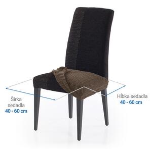 Super strečové poťahy NIAGARA tabaková stoličky 2 ks (40 x 40 cm)