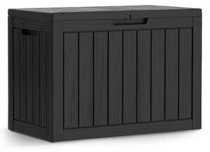 Záhradný úložny box čierny 170 L