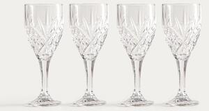 Sada pohárov na stopke MIRRA priesvitná 793318 300 ml (4 ks)