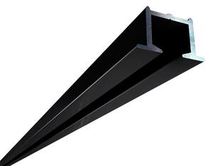 Hliníková jednokoľajová PS podomietková koľajnica s príslušenstvom (vrátane 2 koľajníc), čierna Dĺžka: 350 cm, Typ zavesenia: Žabka