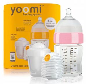 Yoomi samoohrievacia fľaša 240 ml Farba: ružová