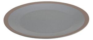 Kameninový tanier Clay, (fi) 26,5 cm, sivý