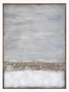 Ručne maľované plátno s dreveným rámom Abstract Horizon
