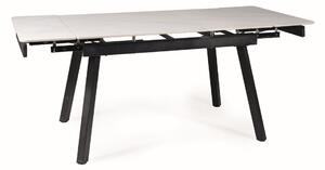 Jedálenský stôl ​ JUHN biely mramor/čierna