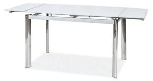 Jedálenský stôl SIG-GD020 biela/chróm