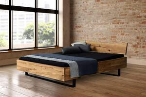 Dubová drevená posteľ 90x200 Admiral