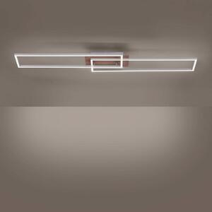 LED svetlo Iven, stmievateľné oceľ/drevo 110x25 cm