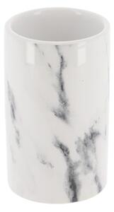 Kúpeľňový pohár Nardi Marble, biela, 200 ml