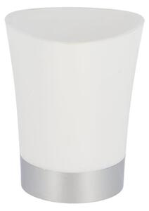 Kúpeľňový pohár Cuesta, biela/s chrómovými prvkami, 250 ml