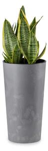 PLASTOVÝ KVETINÁČ URBANIKA 46X25 CM IMITÁCIA BETÓNU SIVÁ