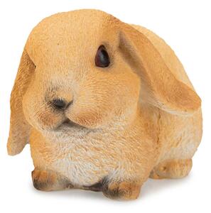 Záhradná figúrka z polyresínu Bunny, 16 cm, hnedá