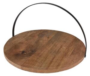 Drevený servírovací podnos Simple, (fi) 28 cm