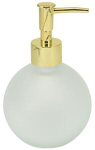 Dávkovač mydla Globe, biela/so zlatými prvkami, 400 ml