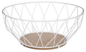 Kovová misa na ovocie Diamond White, 28x11,5 cm