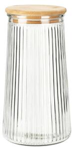 Sklenená nádoba na potraviny Ribbed 1400ml