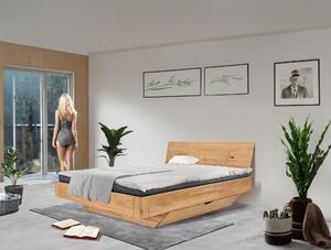 Dubová posteľ s úložným priestorom model Bar 180 x 200 cm