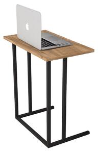 SORIA kovový stolík na notebook, borovica