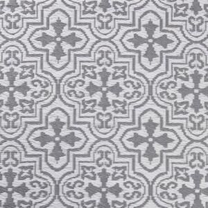 COLOUR CLASH Vonkajší koberec kachličky 180 x 120 cm - sivá/biela
