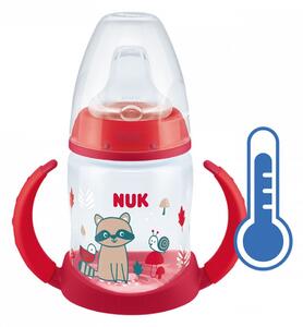 NUK Dojčenská fľaša na učenie s kontrolou teploty červená Polypropylen 150 ml