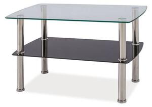 Konferenčný stolík ARINI chróm/sklo