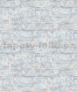 Vliesové tapety na stenu GMK 10222-43, rozmer 10,05 m x 0,53 m, kamenná stena béžová, Erismann