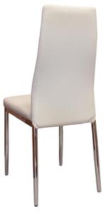 Jedálenská stolička MILÁNO krémovo biela