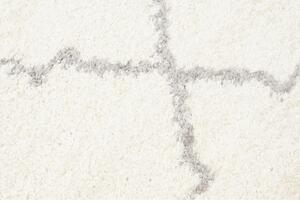 Kusový koberec shaggy Papula krémový 60x100cm
